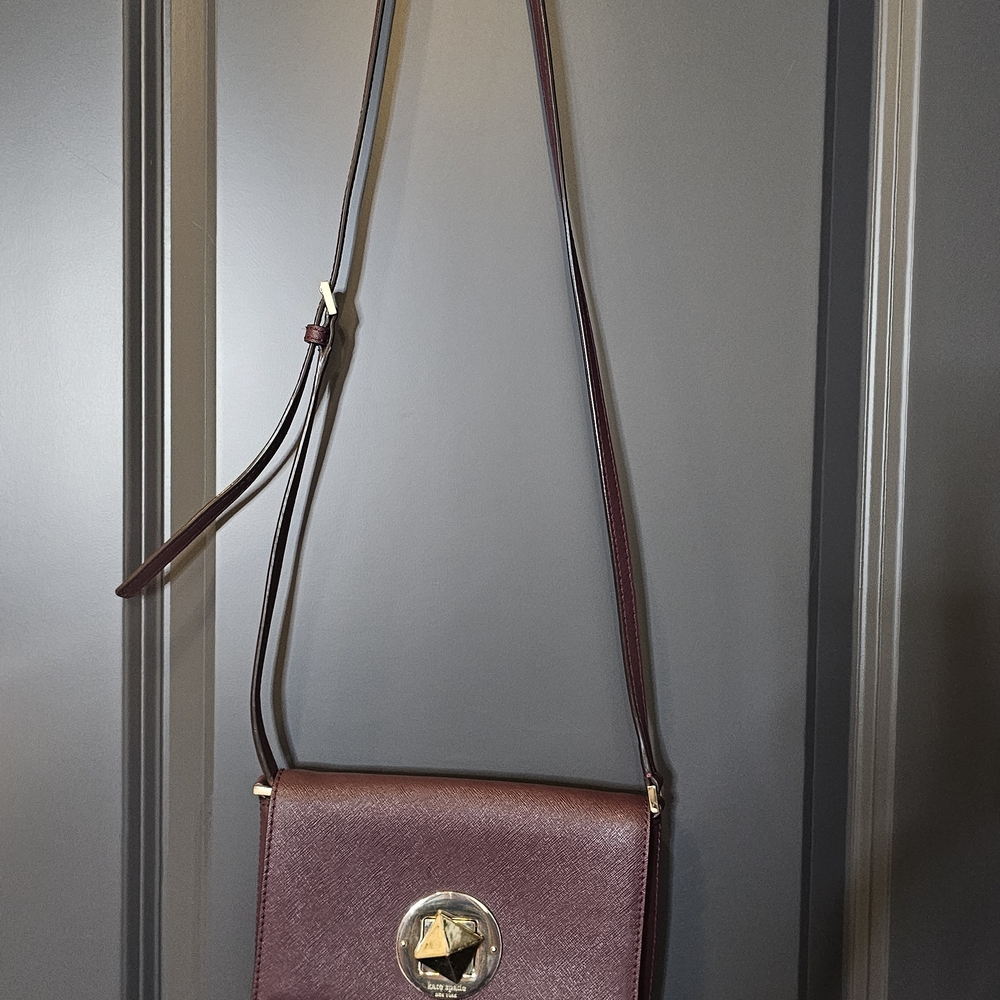 Kate Spade Deep Burgundy Crossbody Bag